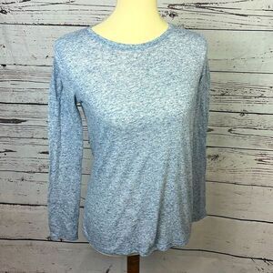 Victoria’s Secret Blue Marled Long Sleeve T-Shirt
